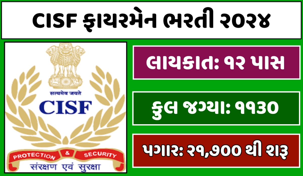 CISF Recruitment 2024